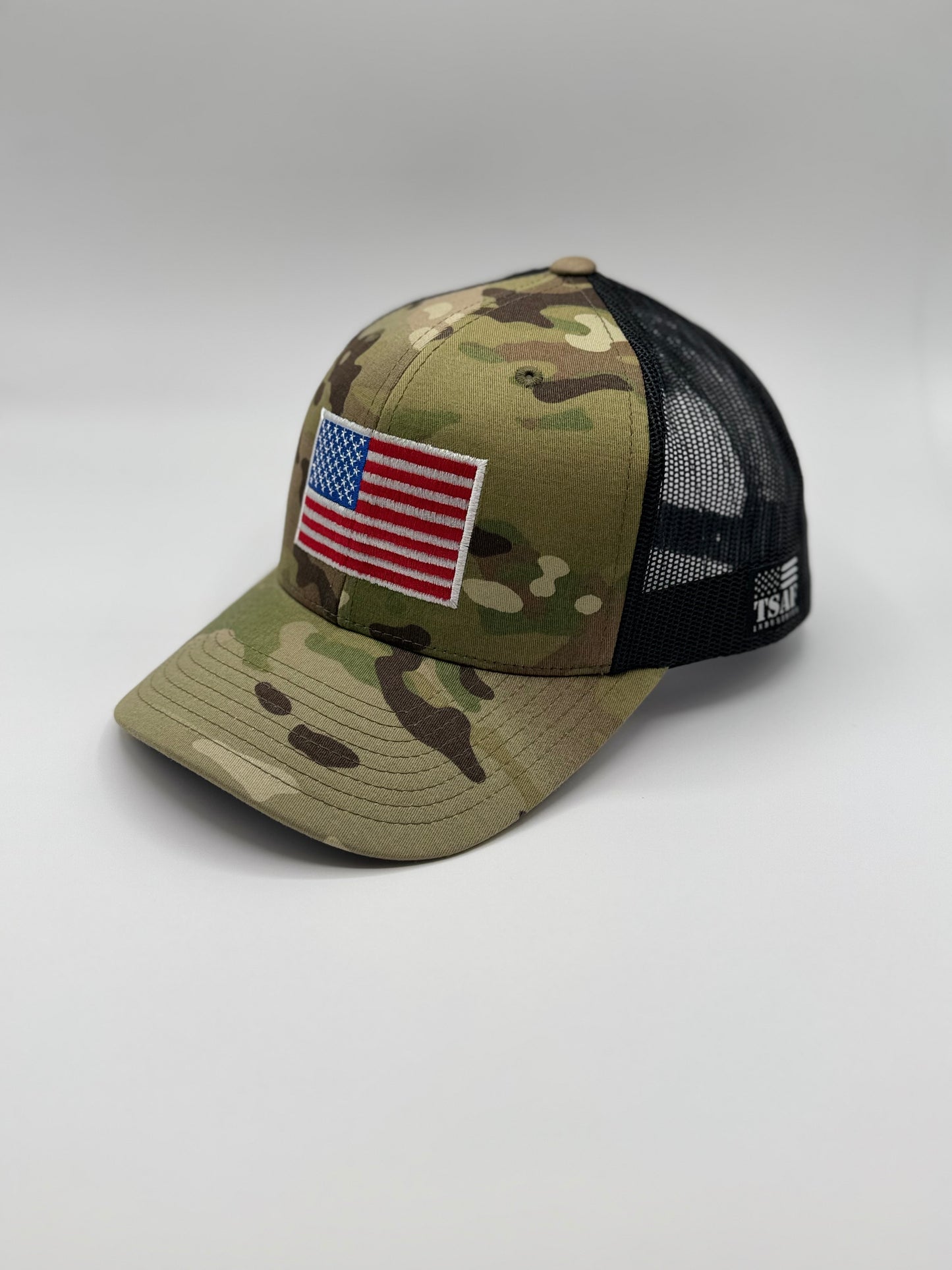 Old Glory Multi-cam Trucker