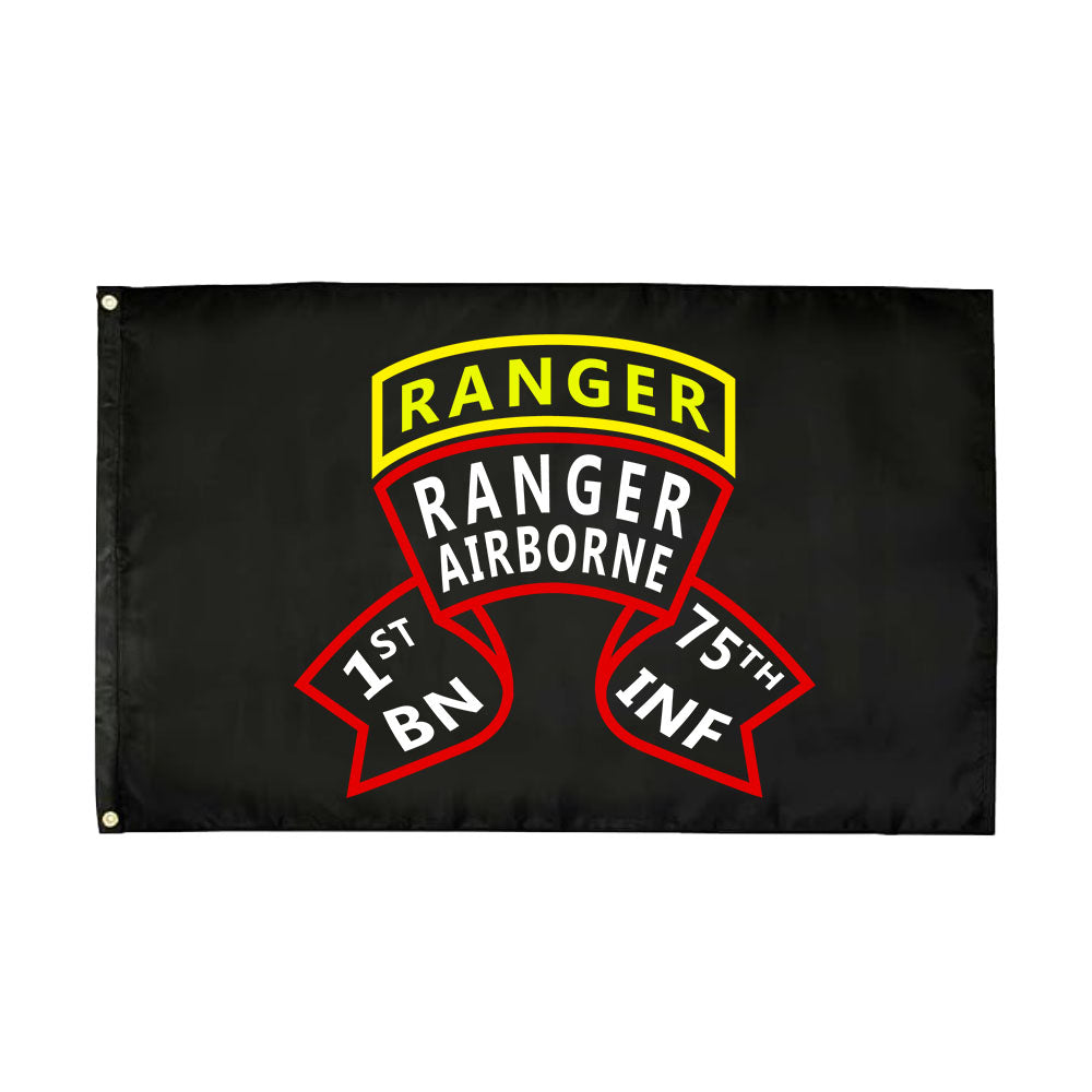 1st Ranger Battalion OLD SCROLL - Double Sided Flag