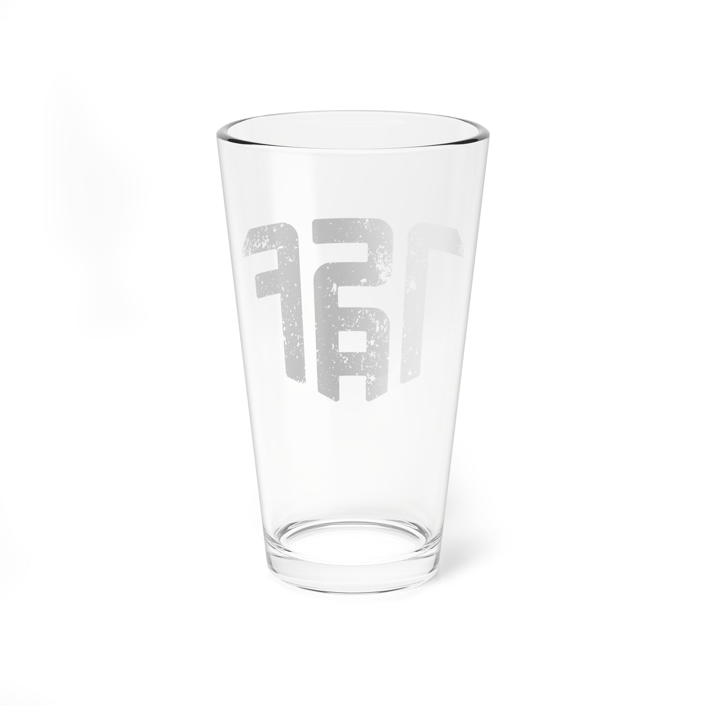 TSAF Distressed Black, Pint Glass, 16oz