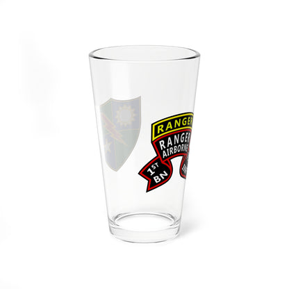 1st Ranger Battalion "Old Scroll" Pint Glass, 16oz