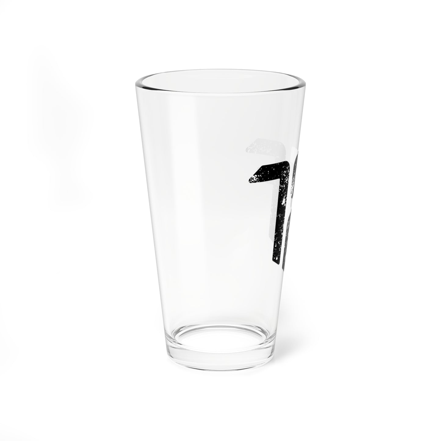 TSAF Distressed Black, Pint Glass, 16oz