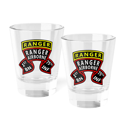 Pair of 1st Ranger Battalion "Old Scroll" Shot Glasses